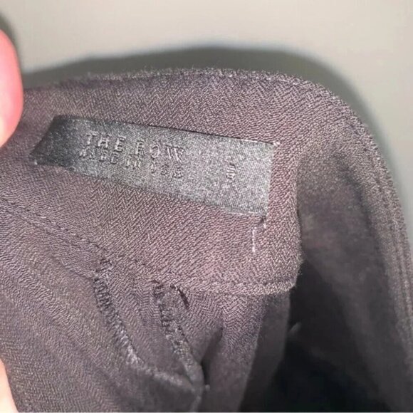 The Row Brown Pleated Cropped Dress Pants 8 - Picture 4 of 10